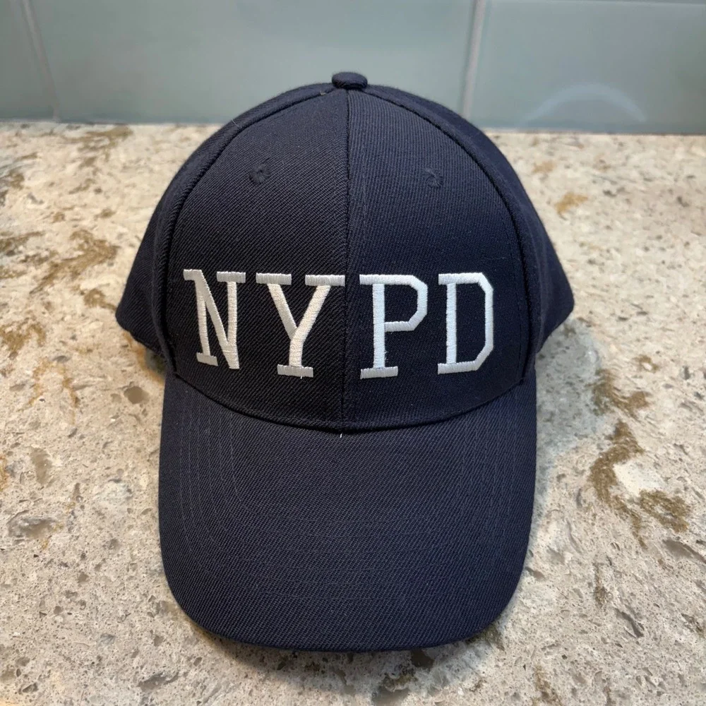 Official NYPD Baseball Cap Alba Tross Navy Blue Embroidered Hat One Size Mens